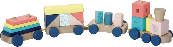 Colorful Wooden Train Vilac