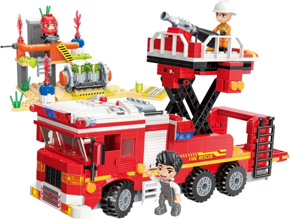 QMAN Mine City fire engine with platform