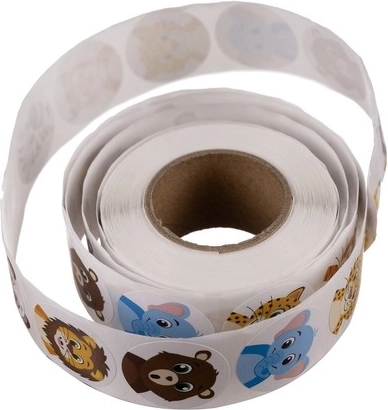 500 stickers op één rol