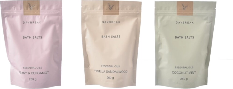 Bath salt for the tub 250 g – 3 variants