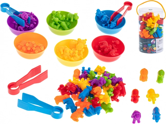 Montessori Educational Game for Learning to Count – Safari animals