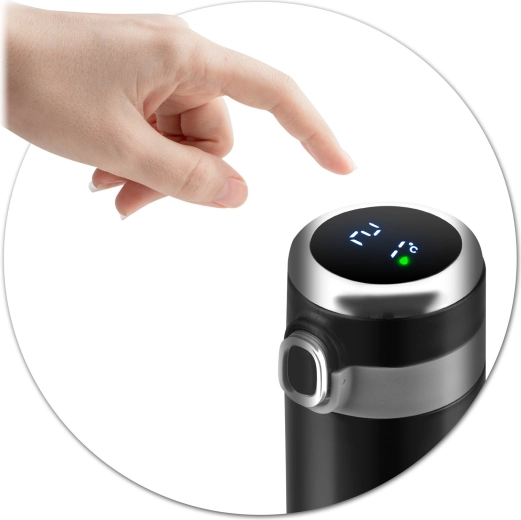 Thermomètre tactile dans le couvercle