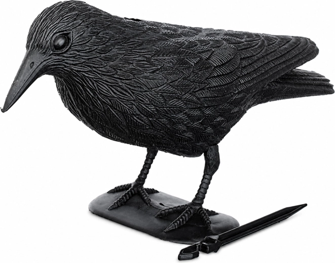 Grand corbeau – effaroucheur de pigeons et d’étourneaux pour balcon et jardin 38 × 12,5 × 23 cm - 1 pièce