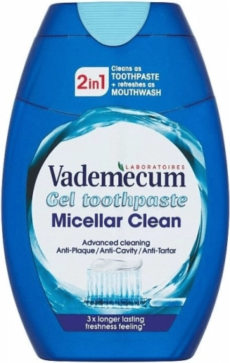 Vademecum 2-in-1 Micellar Clean gel-tandpasta 75 ml