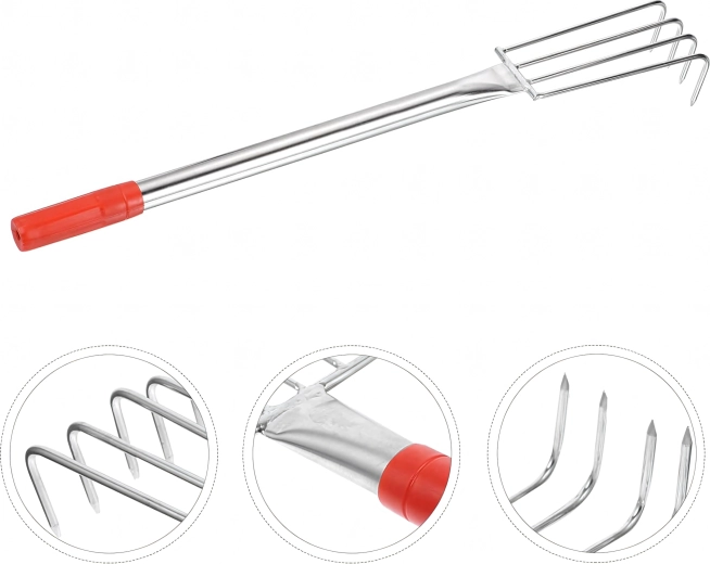 4 dents métalliques solides pour un ameublissement efficace