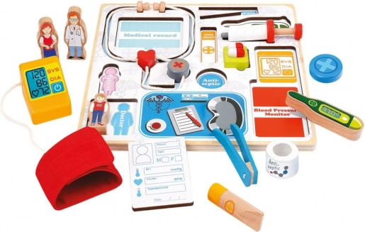 Bino Einlegepuzzle – ärztlicher Organizer aus Holz