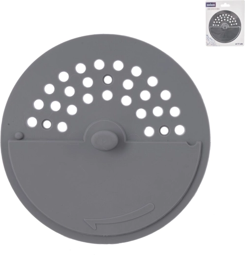 Draaibare afvoerstop Twist TPE 11 cm grijs