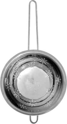 Solid stainless steel colander, diameter 20 cm