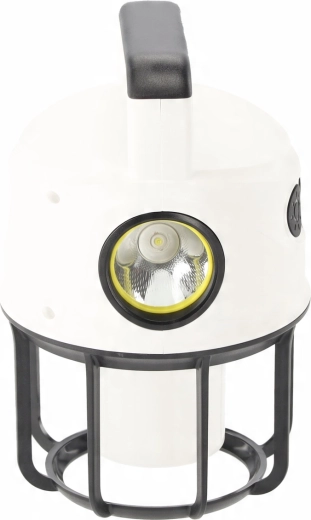 Dual-source light: area illumination + side spotlight