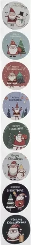 8 Christmas motifs with the inscription “Merry Christmas”