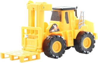 Kunststof heftruck met pallet voor kinderen