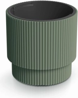 Pot de fleurs Milly avec insert vert foncé 29,8 cm