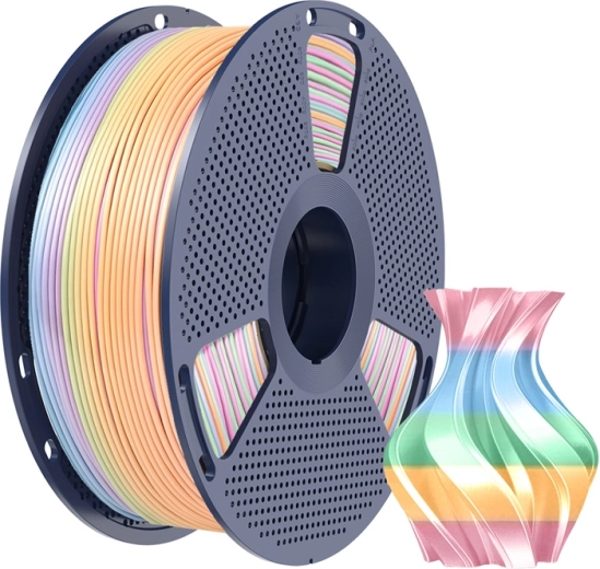 Glanzend silk-oppervlak en regenboogeffect