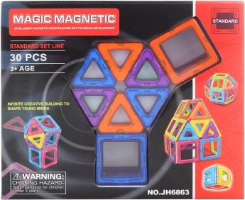Magnetic construction set 30 pcs