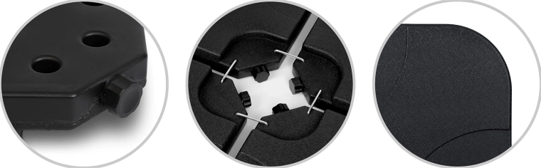 Durable surface and confident click-in fit