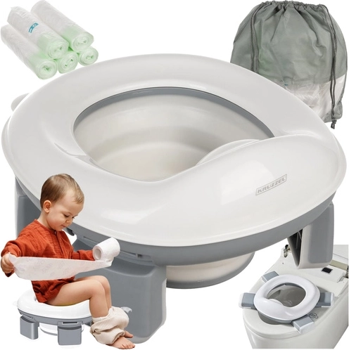Pot de voyage pour enfants 2-en-1 KRUZZEL – pot pliant et réducteur de WC