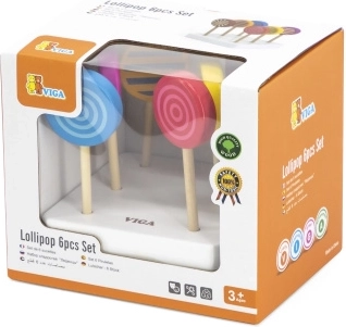 Wooden Colorful Lollipops Viga - Set of 6 pcs