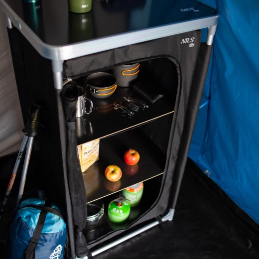 Trois étagères et plateau supérieur pour un ordre maximal