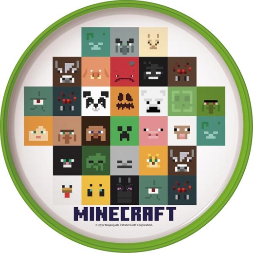 Kunststoff-Anti-Rutsch-Teller MINECRAFT 22 cm