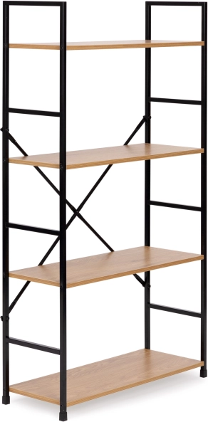 Étagère large en bois moderne à 4 niveaux