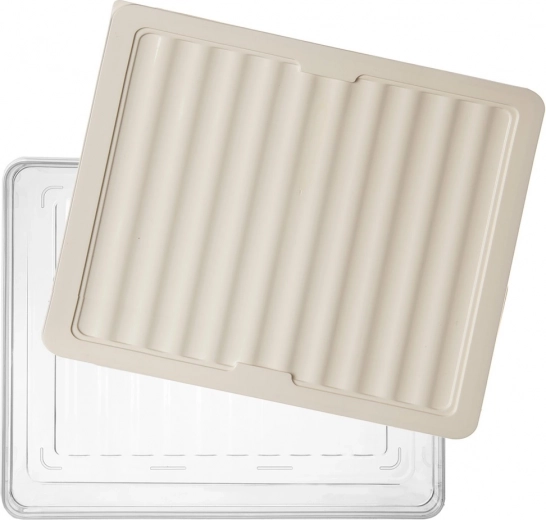 Freshness thanks to ribbed bottom