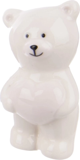 Porcelain decorative bear figurine (white)