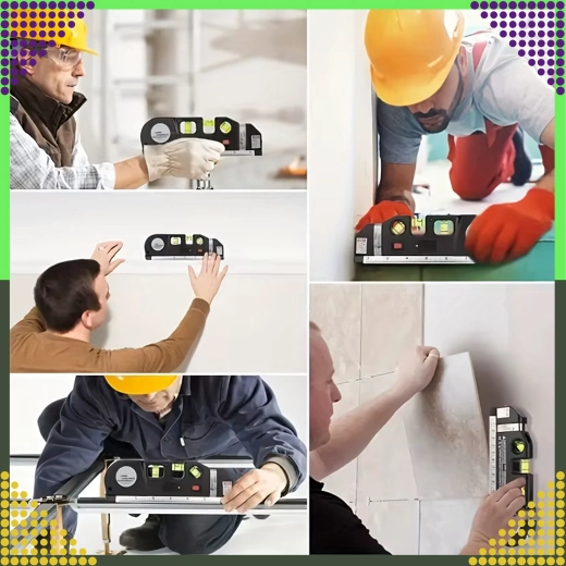 3 Libellen für waagrecht, senkrecht und 45°