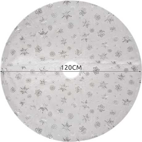 Diamètre 120 cm – idéal pour les cadeaux et pour cacher le pied