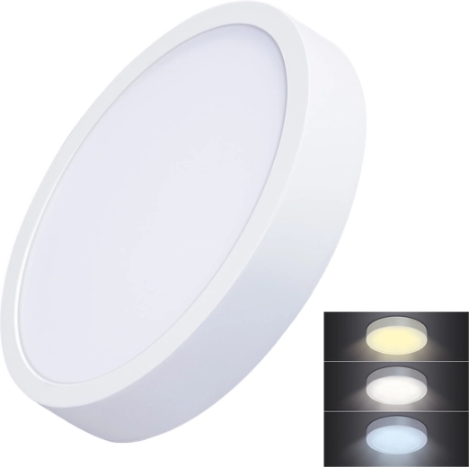 Solight LED mini paneel CCT opbouw rond 24 W