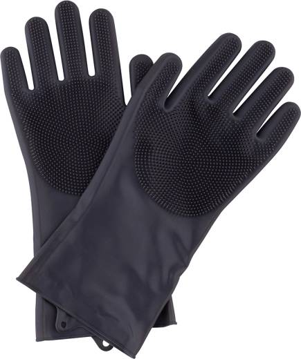 Altomdesign siliconen handschoenen voor afwassen en schoonmaken 34 × 13 × 1,5 cm