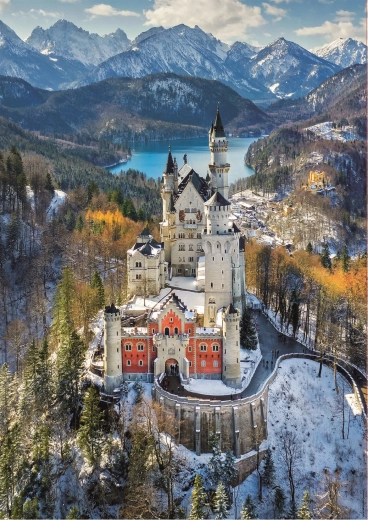 Educa puzzle Neuschwanstein Castle from the air 1000 pieces