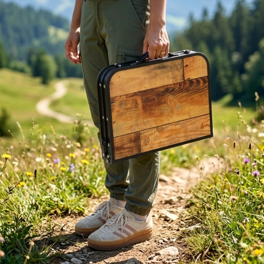 Zusammenklappbar zum Koffer für leichtes Tragen