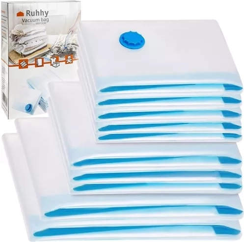 Set of Vacuum Storage Bags – 10 pcs, 4 sizes