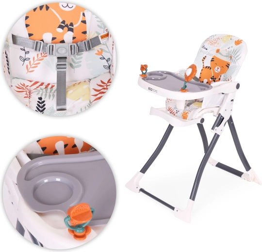 Doppel-Tablett mit Spielzeug für spaßiges Essen