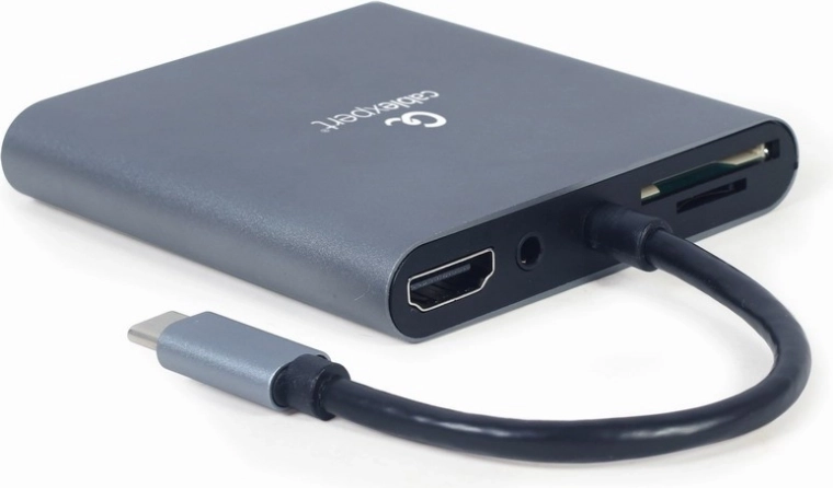 USB‑C Hub 6‑in‑1 mit HDMI, VGA, USB 3.0, Kartenleser, Audio und Power Delivery