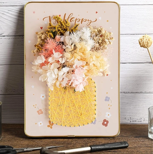 Ready-made flowers-in-a-vase motif