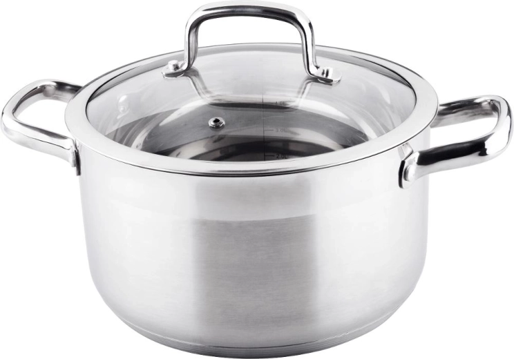 Marmite Lamart Prestige avec couvercle en verre, 5,8 l