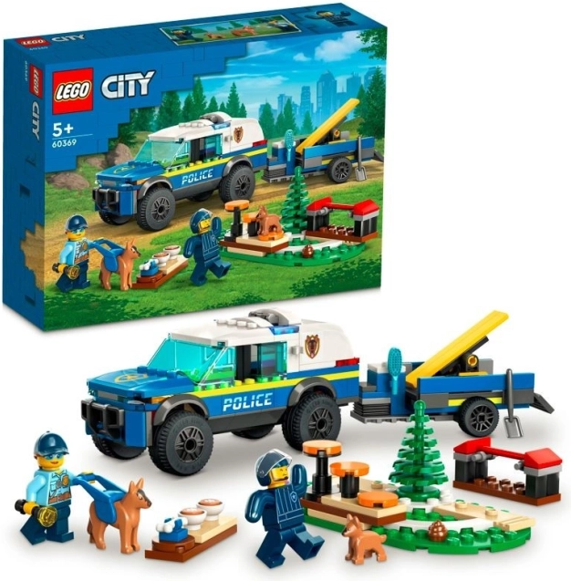 LEGO City training van politiehonden in het veld