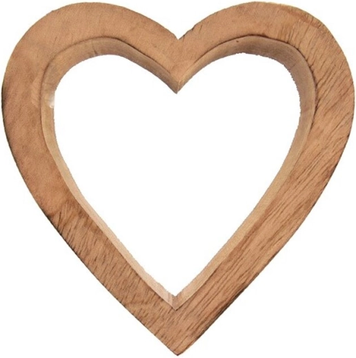 Cœur en manguier – vide-poche en bois 10 cm