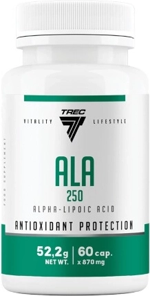 Trec ALA 250 – alpha-lipoic acid, 60 capsules