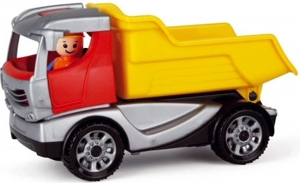Dump truck with functional tipping