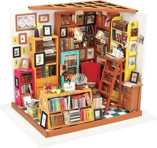 RoboTime miniatuur poppenhuisbibliotheek