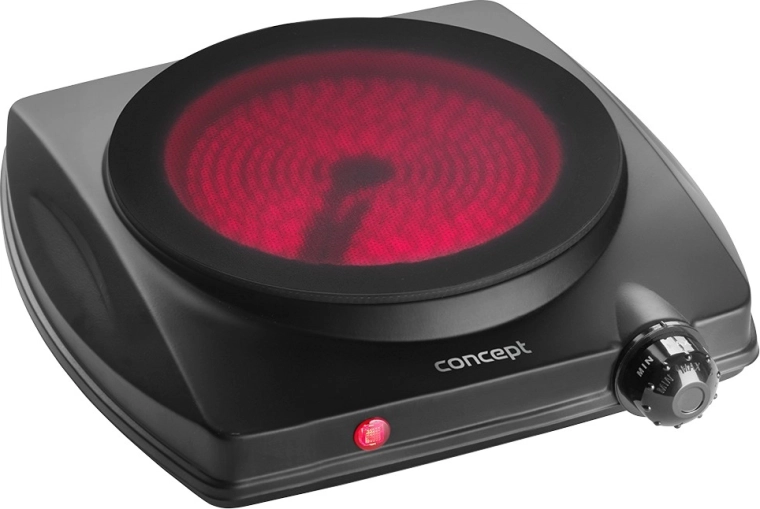 Concept single-burner electric hot plate VE3065 1250 W black