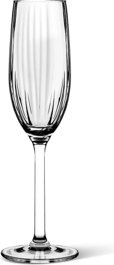 Plisse Champagne Glasses 210 ml, set of 4