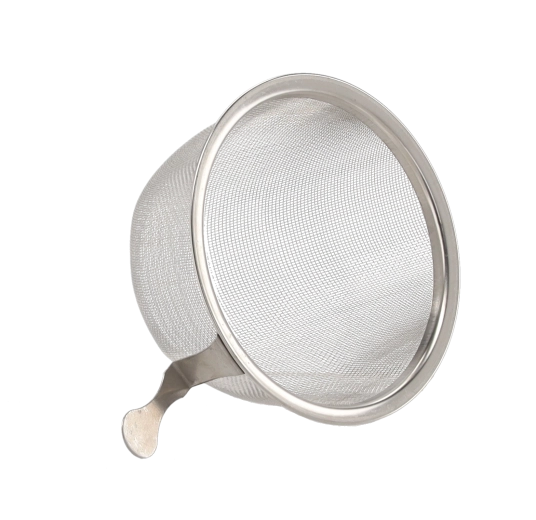 Integrated stainless steel infuser for a clear brew