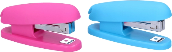 Mini agrafeuse de forme ovale – Bleu