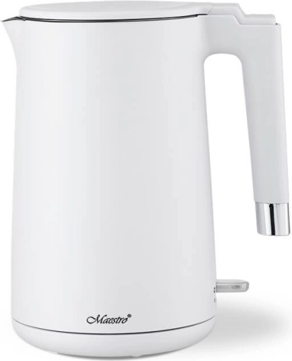 Bouilloire électrique Maestro blanche 1,7 l 1800 W