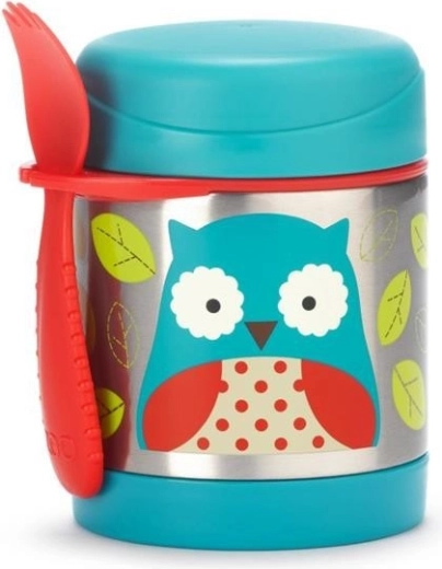 Skip Hop Zoo thermos alimentaire avec spork chouette 325 ml