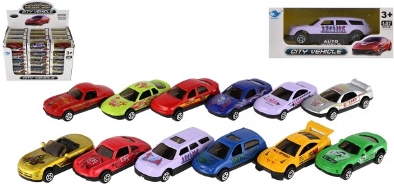 Metalen automodel 7 cm - verschillende mix