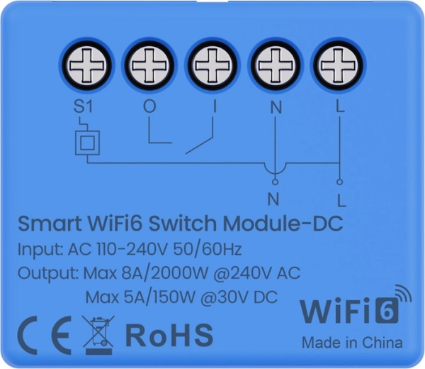 Avatto slimme schakelenmodule Wi‑Fi 6 WSM20DC